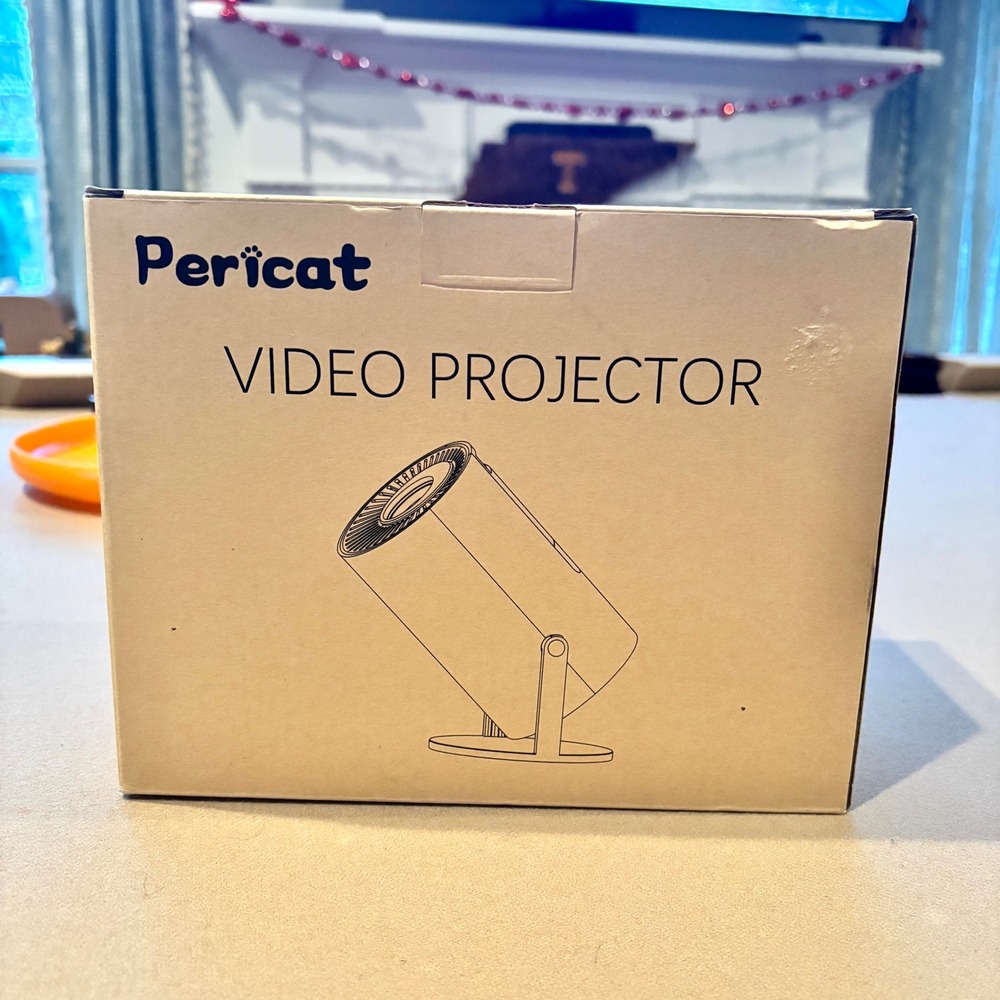NEW Pericat Mini Projector Portable Wifi Bluetooth Home Theater 1080P HDMI Phone